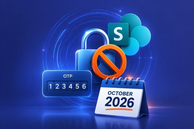 Featured image: SharePoint OTP Retirement: Migrate to Entra B2B by Oct 2026