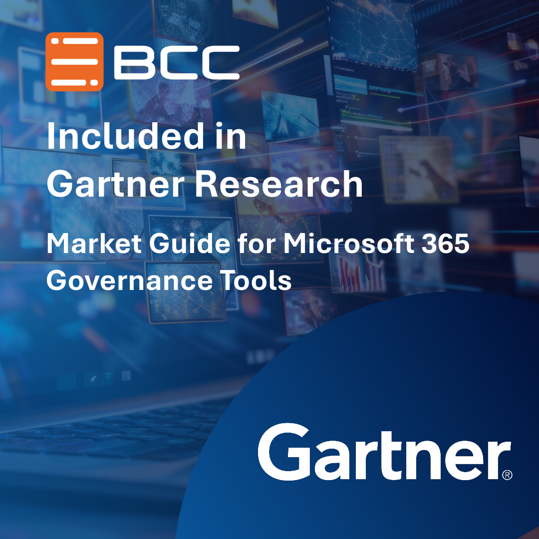 Featured image: BCC im Gartner Market Guide für Microsoft 365 Governance Tools 2026