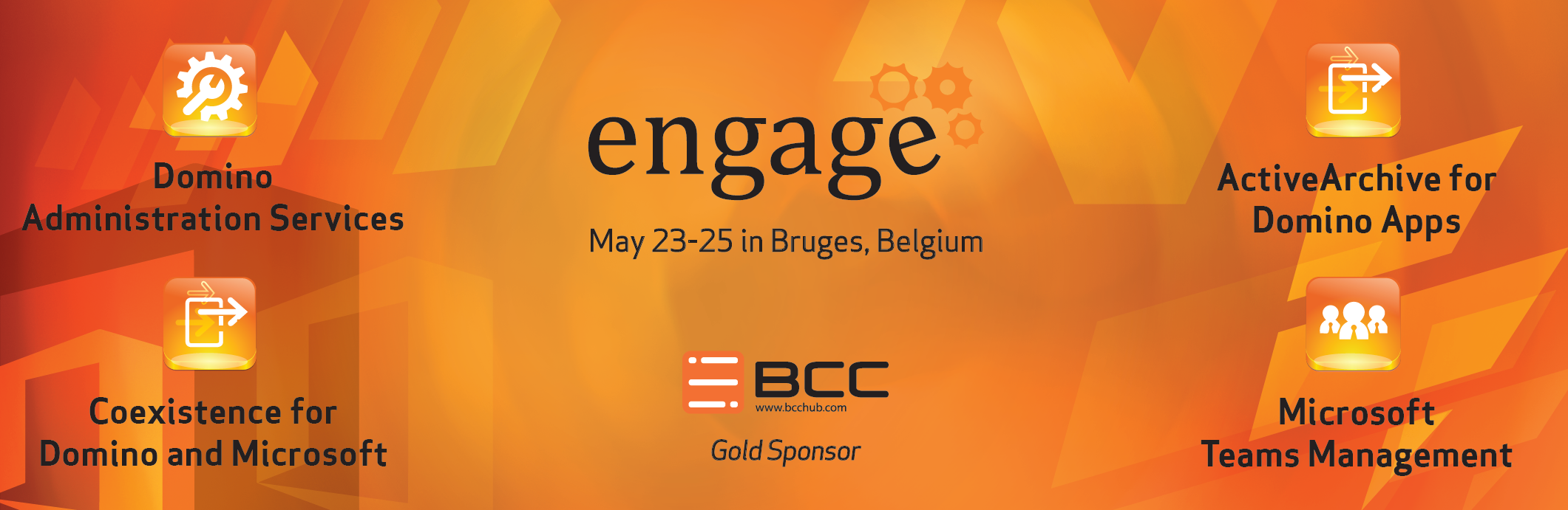 BCC präsentiert die Integration und Coexistence von Domino & Microsoft 365 als Gold Sponsor bei der Engage 2022