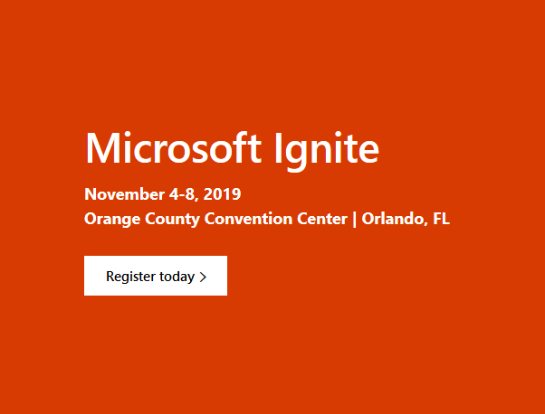 Microsoft Ignite 2019