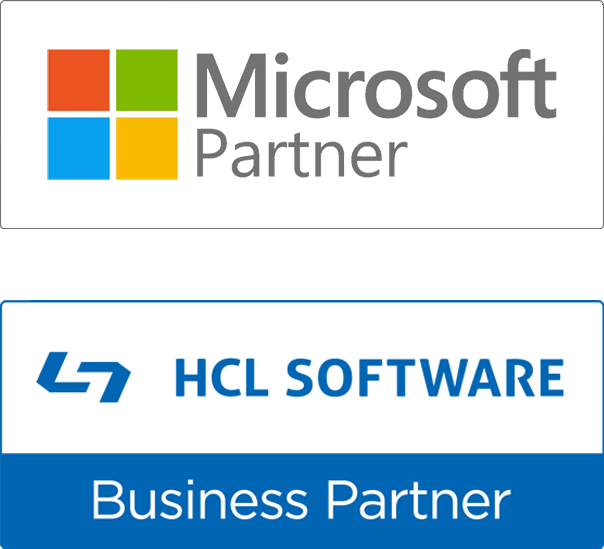 Microsoft Partner and HCL Technologies Business Partner logo